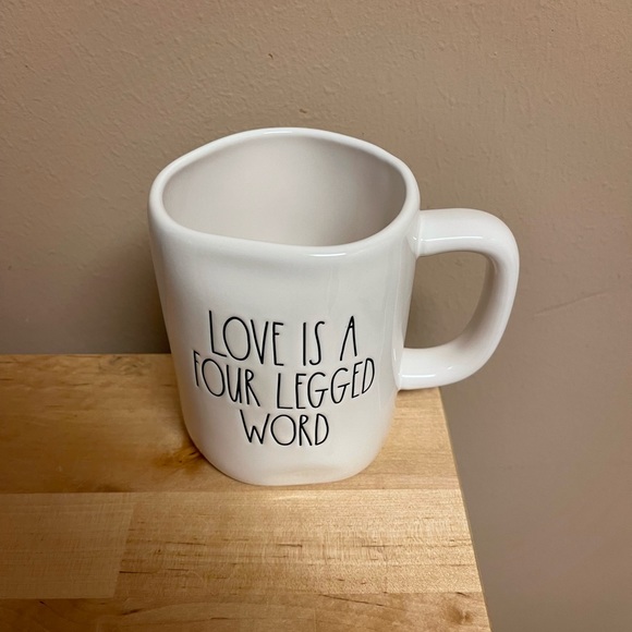 Rae Dunn Other - Rae Dunn Love Is A Four Legged Word Mug 🐶 🐱